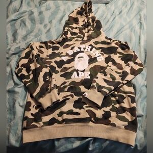 A Bathing Ape Pullover Camouflage Hoodie Men’s Size Large